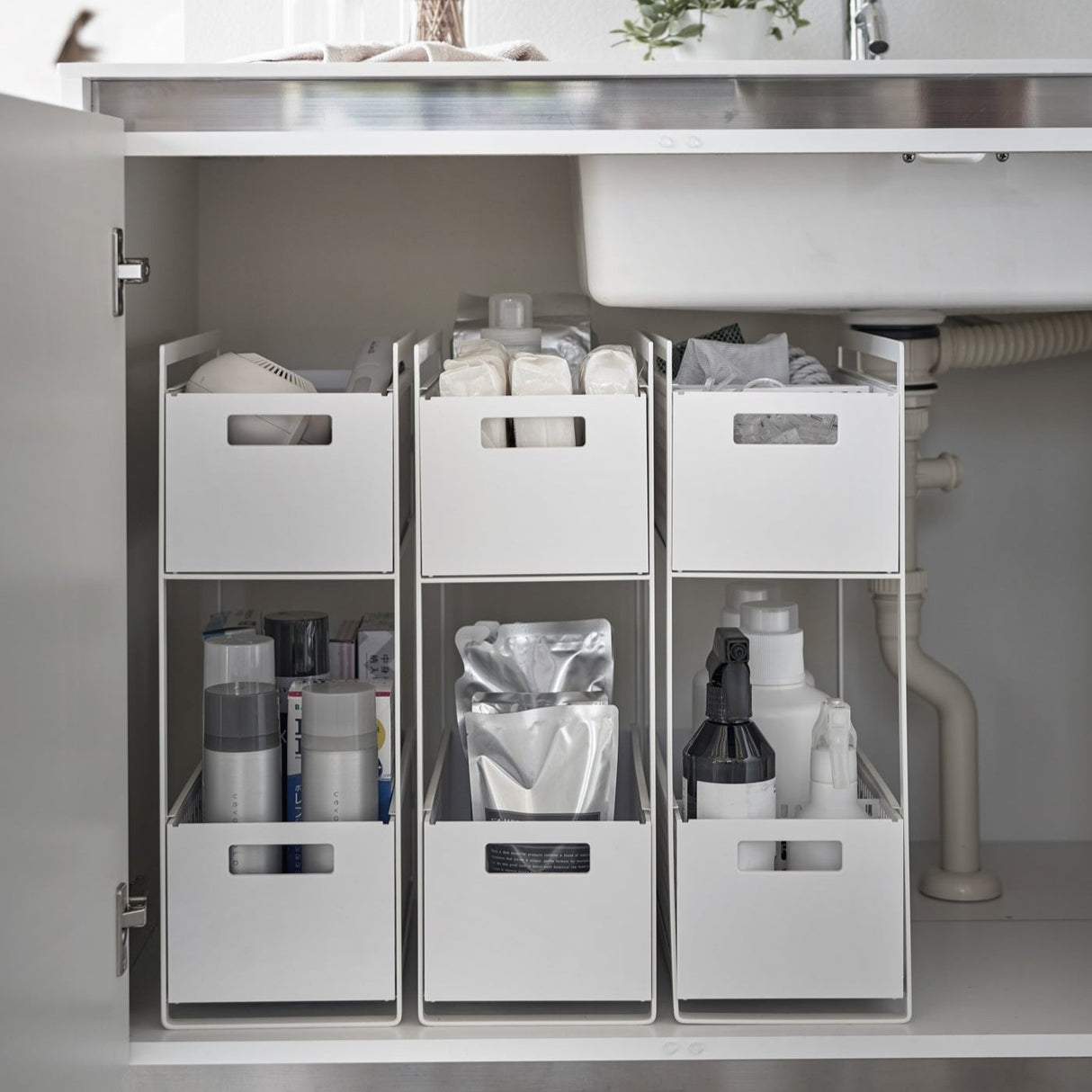 Two-Tier Cabinet Storage Basket