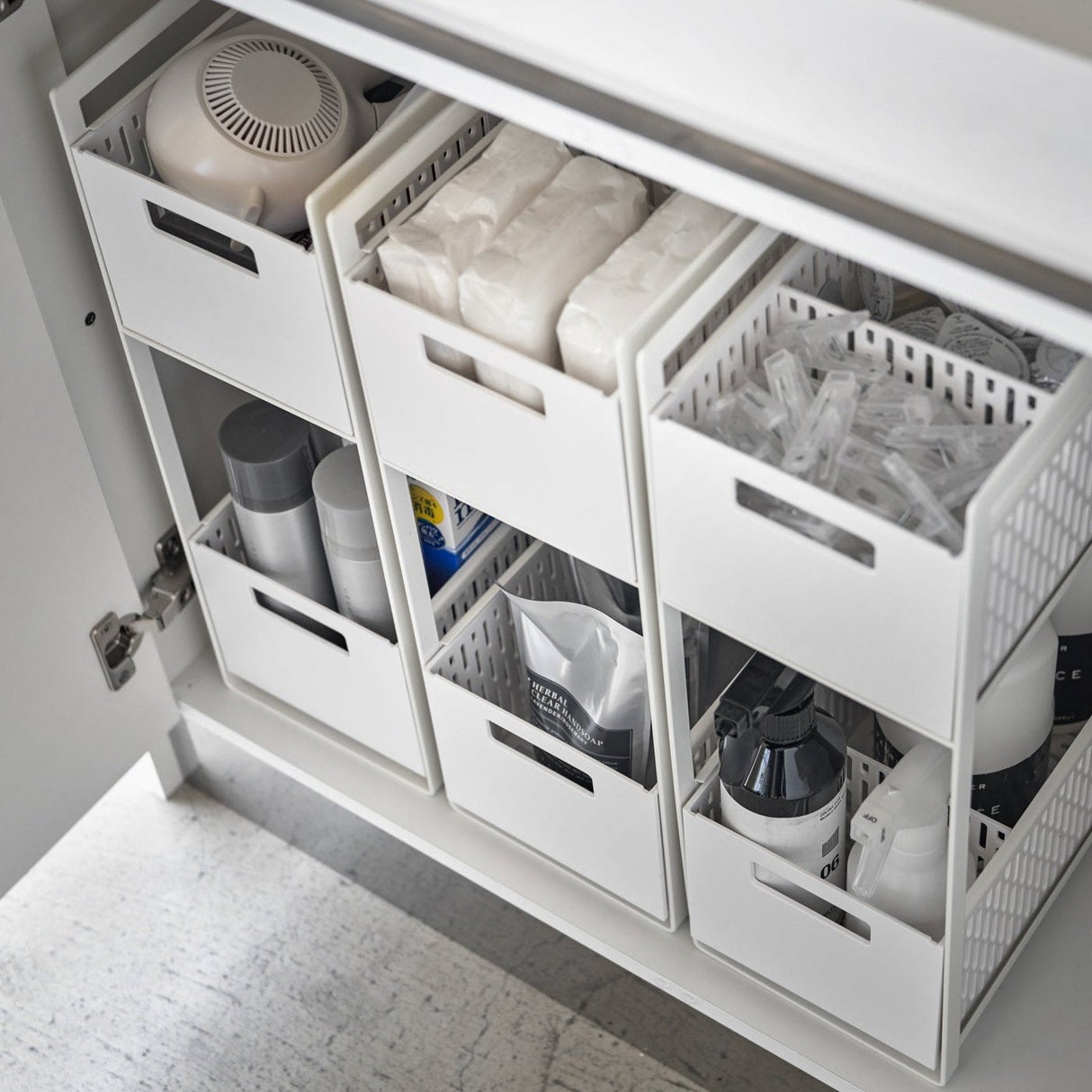 Two-Tier Cabinet Storage Basket