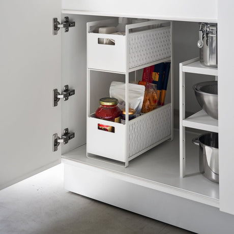 Two-Tier Cabinet Storage Basket