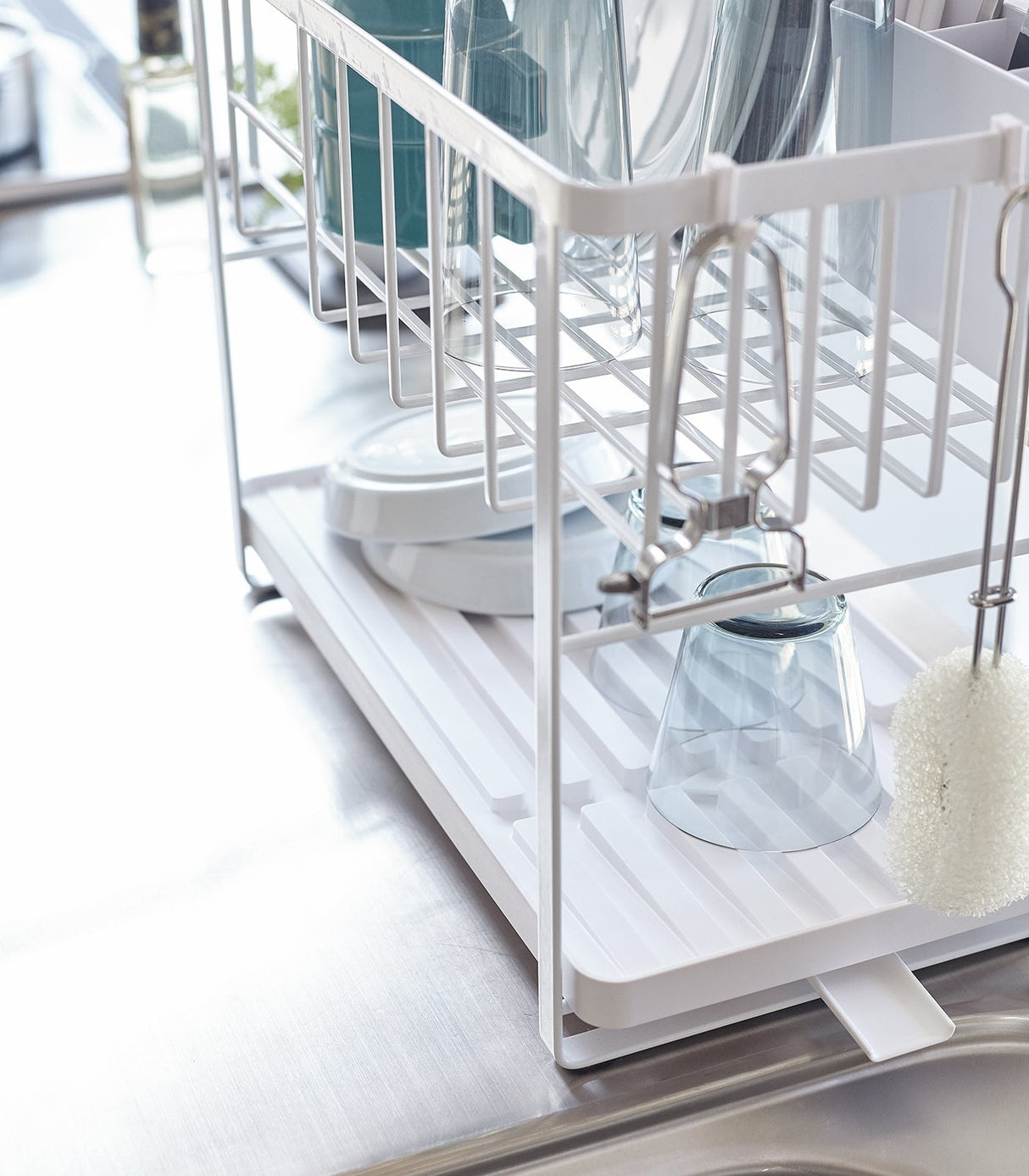 Two-Tier Wire Dish Rack - Steel