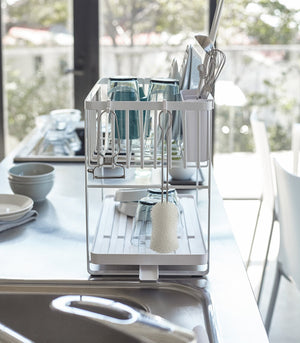 Two-Tier Wire Dish Rack - Steel