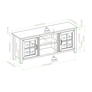 Ulric Glass Door TV Console