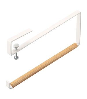 Undershelf Paper Towel Holder - Steel + Wood