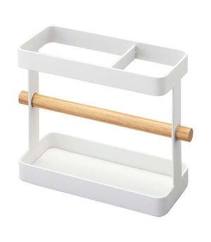 Utensil Holder - Steel + Wood