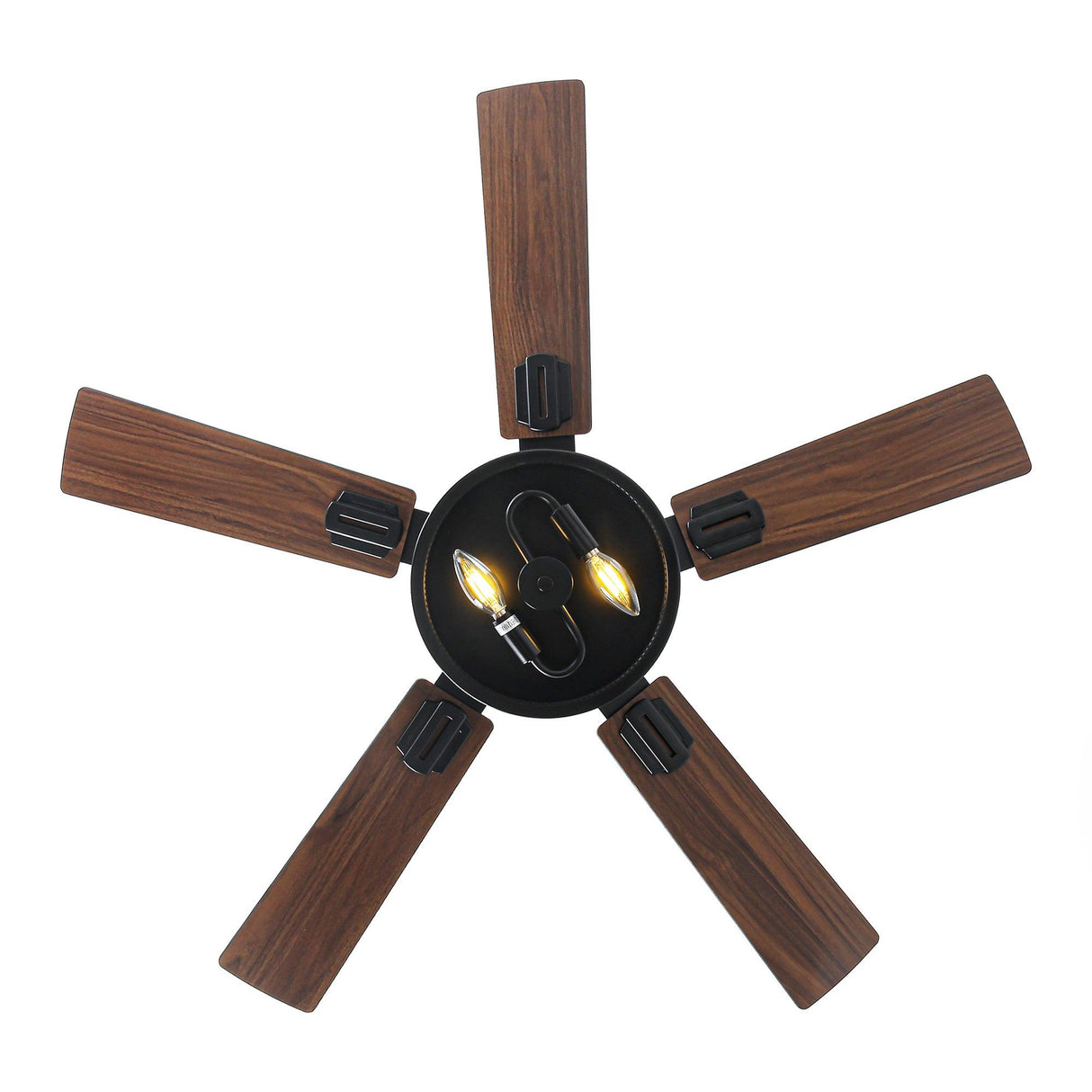 Vaczon 42 Inch DC Motor Industrial Downrod Ceiling Fan with Light and Remote Control