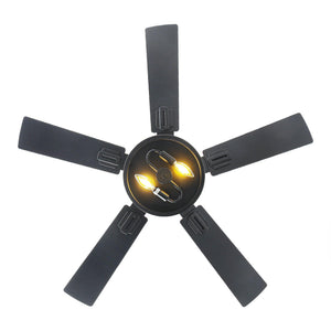 Vaczon 42 Inch DC Motor Industrial Downrod Ceiling Fan with Light and Remote Control