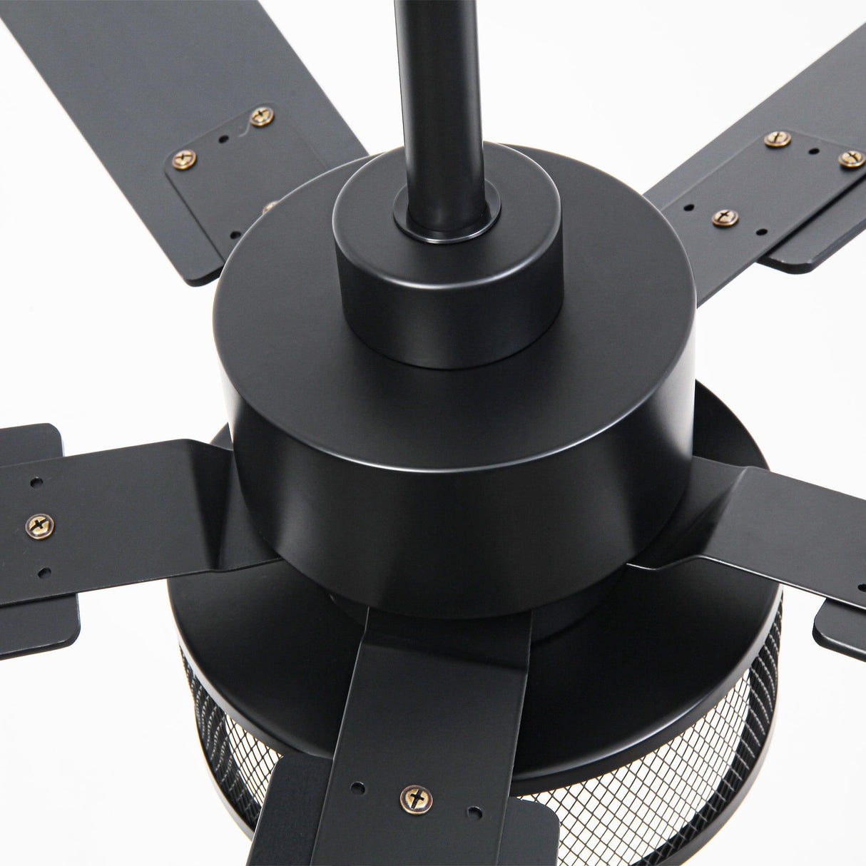 Vaczon 42 Inch DC Motor Industrial Downrod Ceiling Fan with Light and Remote Control