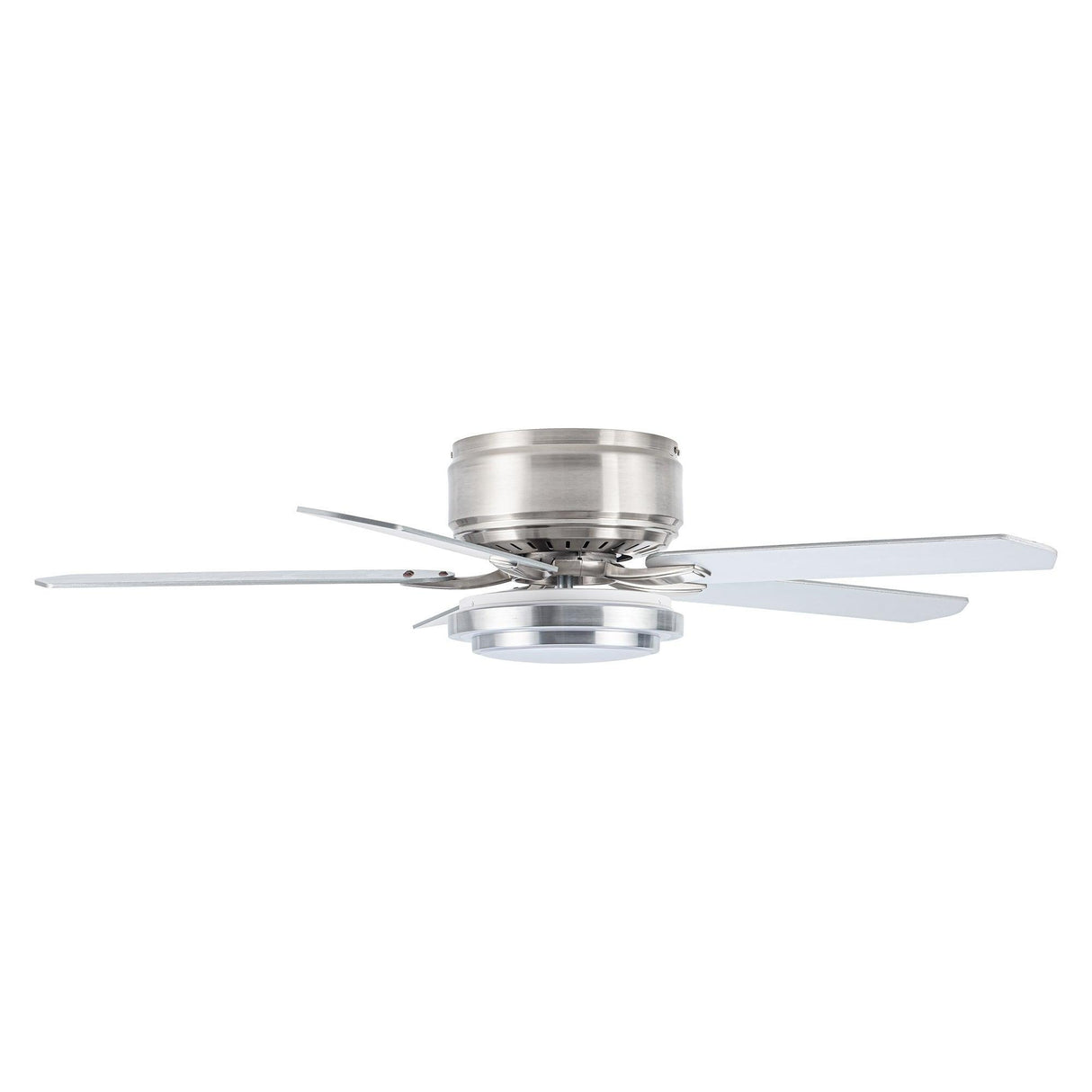 Vaczon 52 Inch Double-sided Blades Flush Mount LED Ceiling Fan with APP and Remote Control