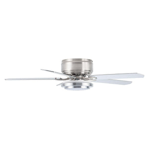 Vaczon 52 Inch Double-sided Blades Flush Mount LED Ceiling Fan with APP and Remote Control