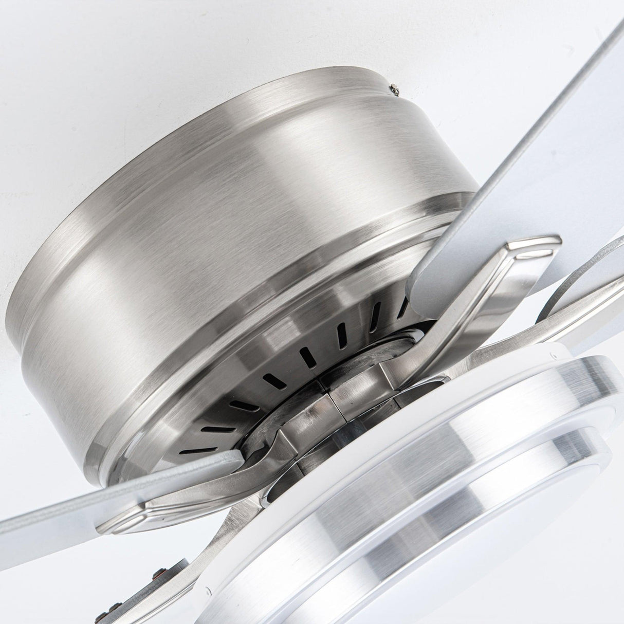 Vaczon 52 Inch Double-sided Blades Flush Mount LED Ceiling Fan with APP and Remote Control