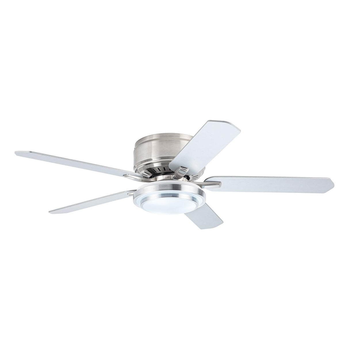 Vaczon 52 Inch Double-sided Blades Flush Mount LED Ceiling Fan with APP and Remote Control