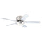 Vaczon 52 Inch Double-sided Blades Flush Mount LED Ceiling Fan with APP and Remote Control