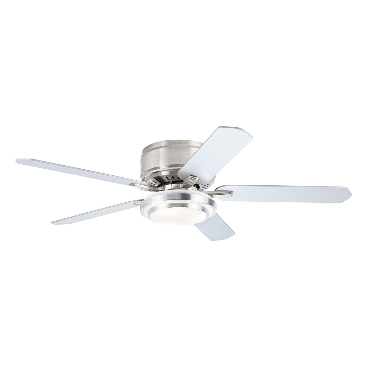 Vaczon 52 Inch Double-sided Blades Flush Mount LED Ceiling Fan with APP and Remote Control