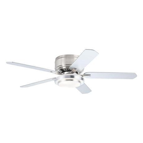 Vaczon 52 Inch Double-sided Blades Flush Mount LED Ceiling Fan with APP and Remote Control