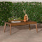 Valencia Mid-Century Modern Acacia Outdoor Slatted Coffee Table