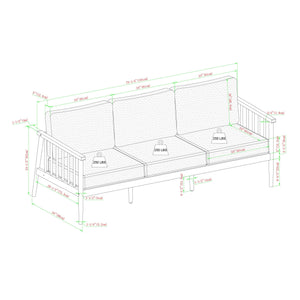 Valmora Modern Wood Outdoor 5-Piece Patio Chat Set