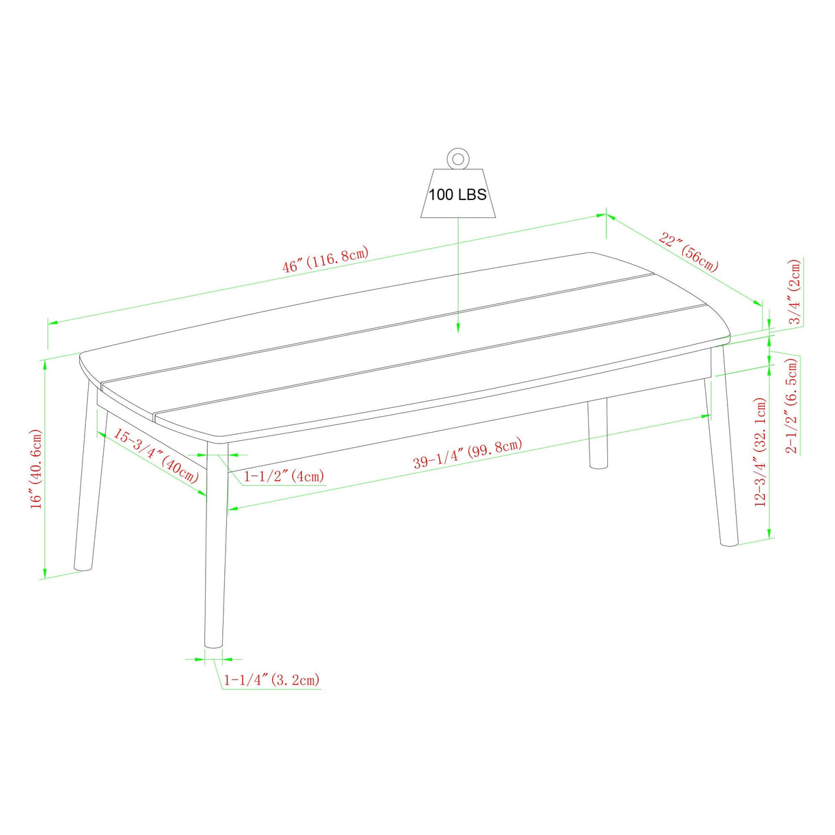 Valmora Modern Wood Outdoor 6-Piece Sectional and Coffee Table