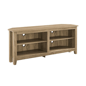 Vesper Transitional Wood Corner TV Stand