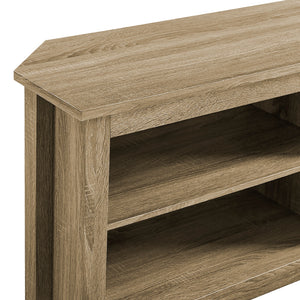 Vesper Transitional Wood Corner TV Stand