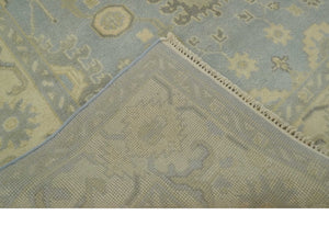 Vintage Style Hand Knotted Gray and Beige 6x9 Traditional Oriental Oushak wool rug