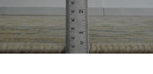 Vintage Style Ivory, Beige and Gray 6x9 Hand Knotted Traditional Oriental Oushak wool rug