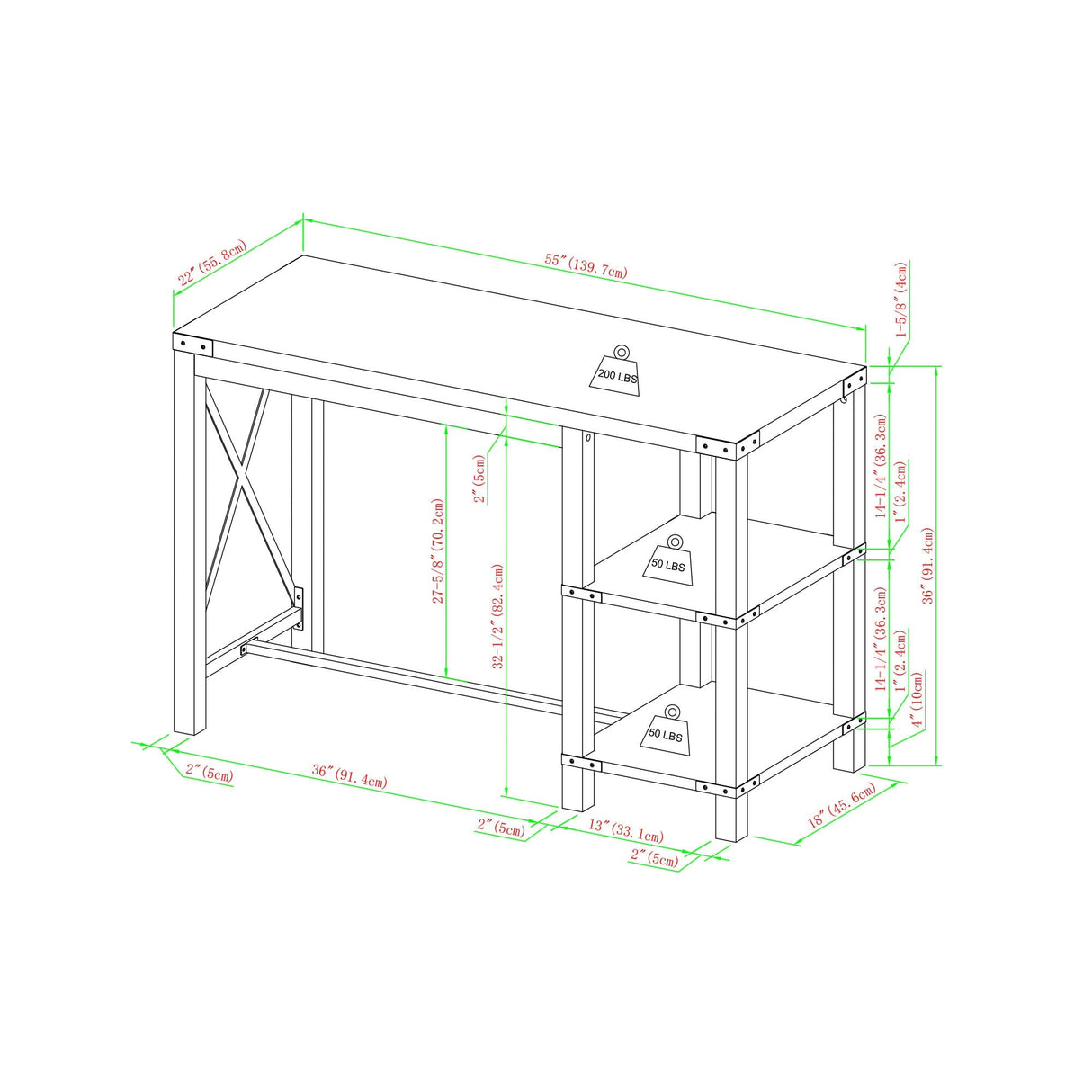 Walker Console Desk