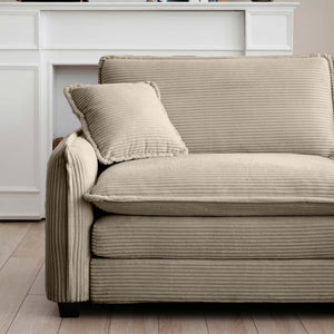 Walker Edison | Corduroy Cloud Deep Seated Accent Sofa Chairs