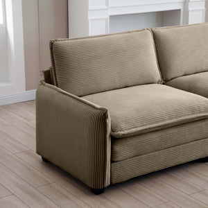 Walker Edison | Retro Chic: Corduroy Couch Cloud Modular Sofa Design