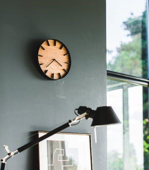 Wall Clock - Steel + Wood