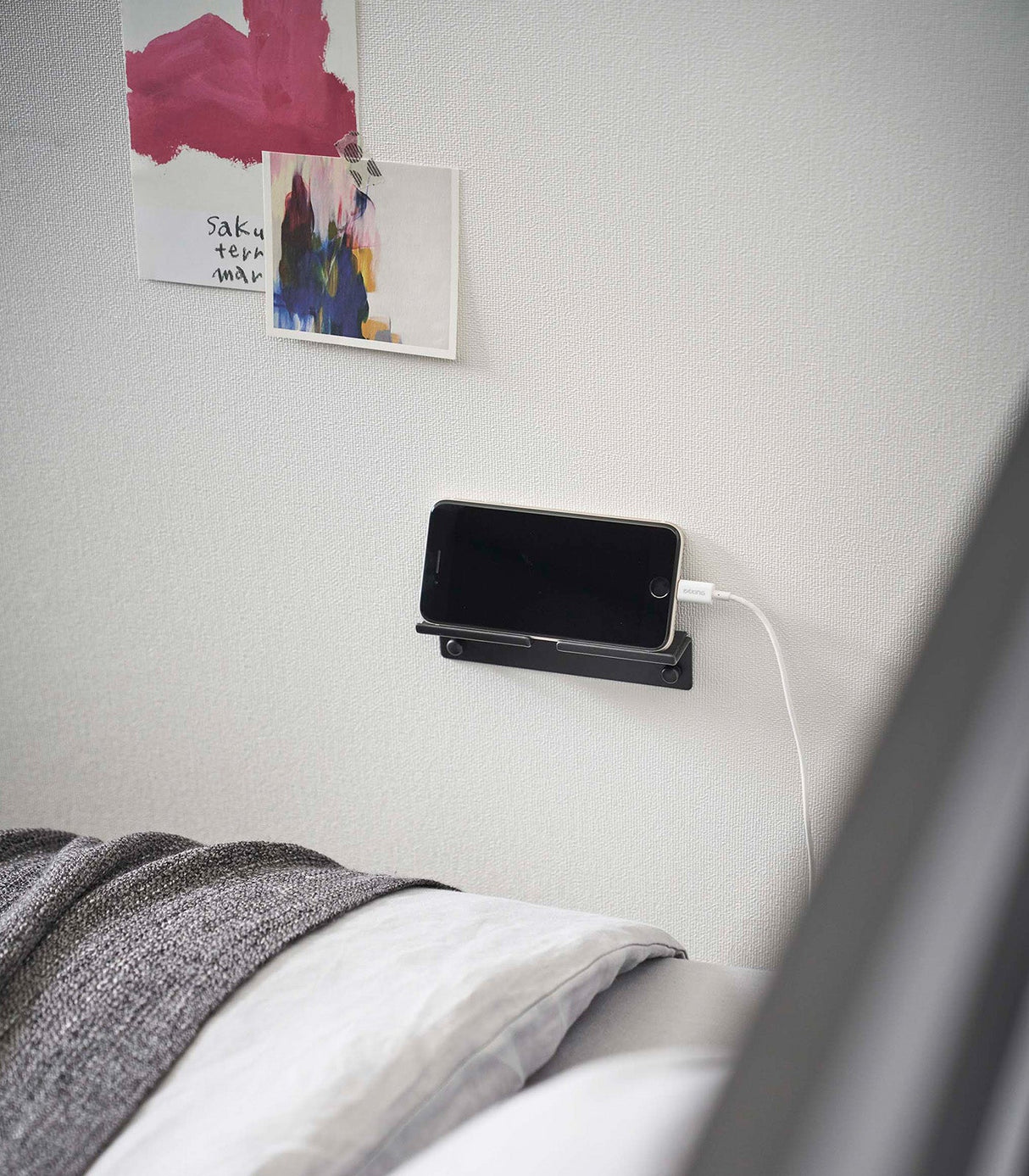 Wall-Mounted Phone Holder - Steel