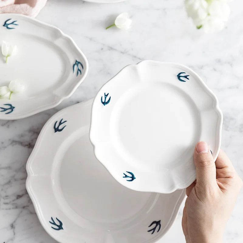 White Swallow Plate