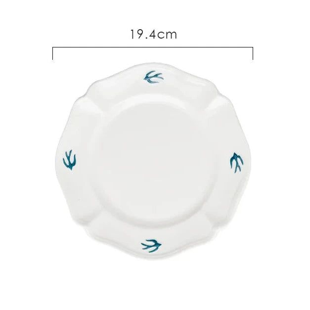 White Swallow Plate