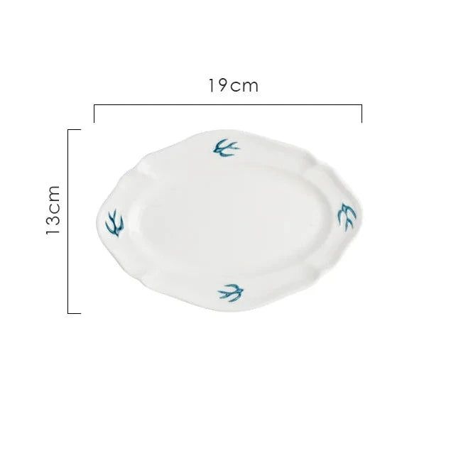 White Swallow Plate