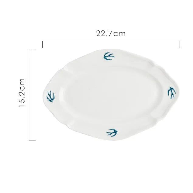 White Swallow Plate