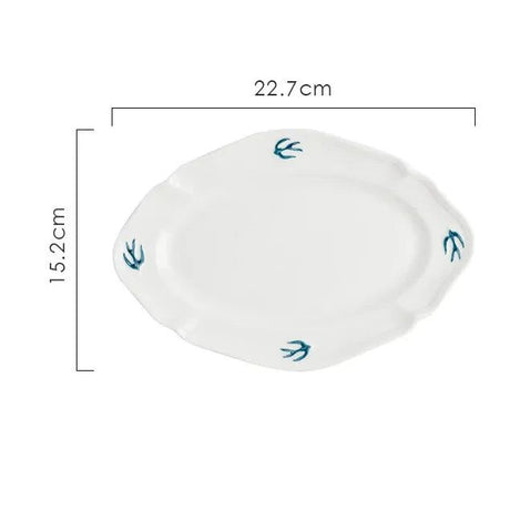 White Swallow Plate