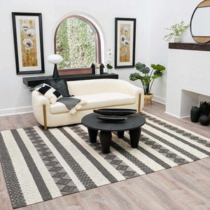 Whittington Black&White Wool Rug