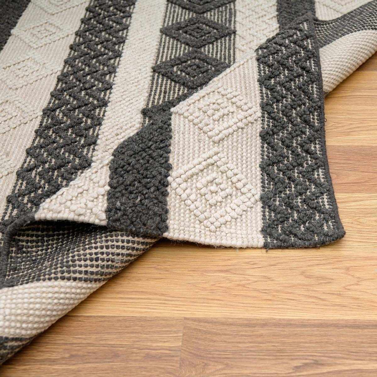 Whittington Black&White Wool Rug
