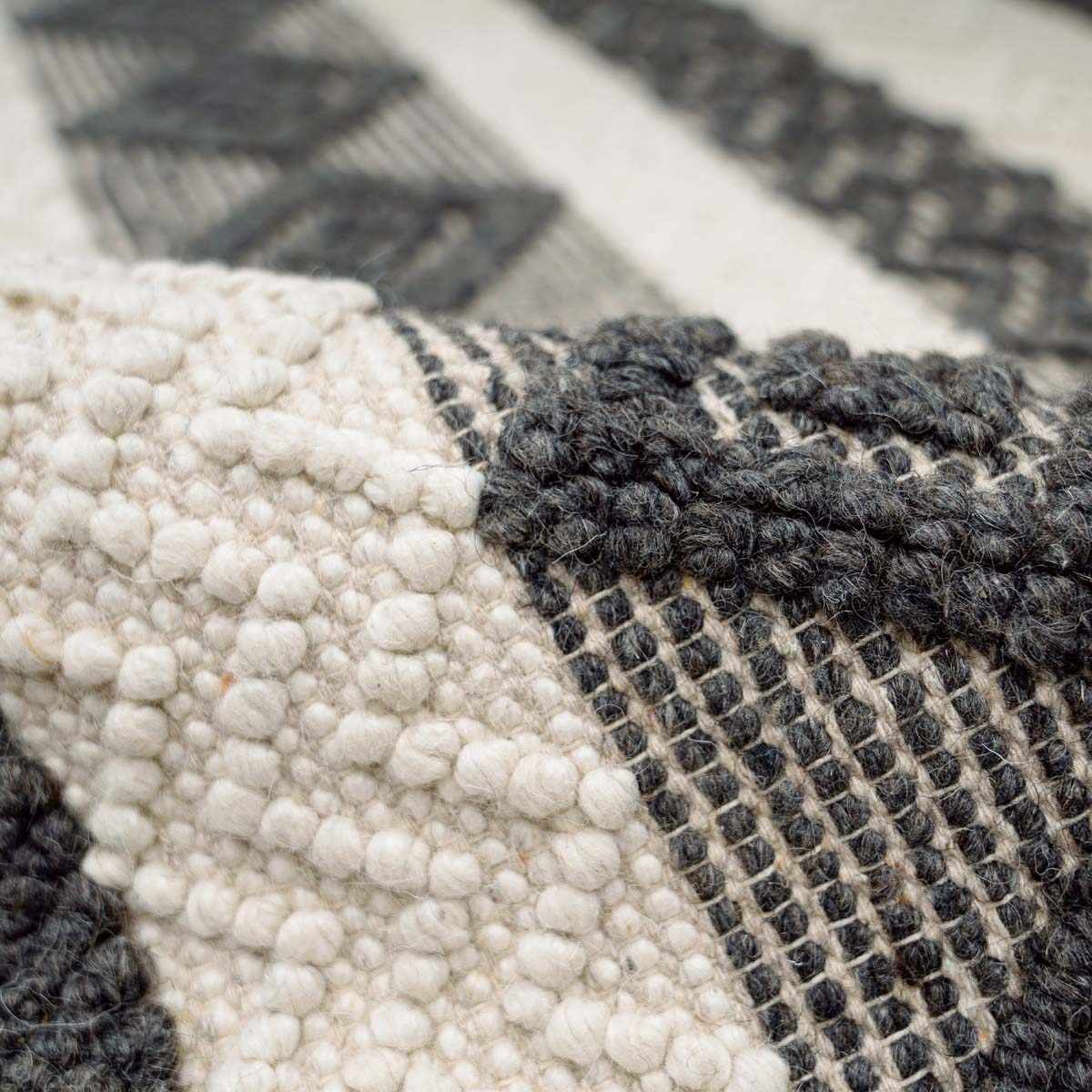 Whittington Black&White Wool Rug