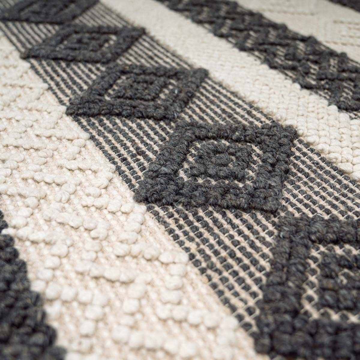 Whittington Black&White Wool Rug