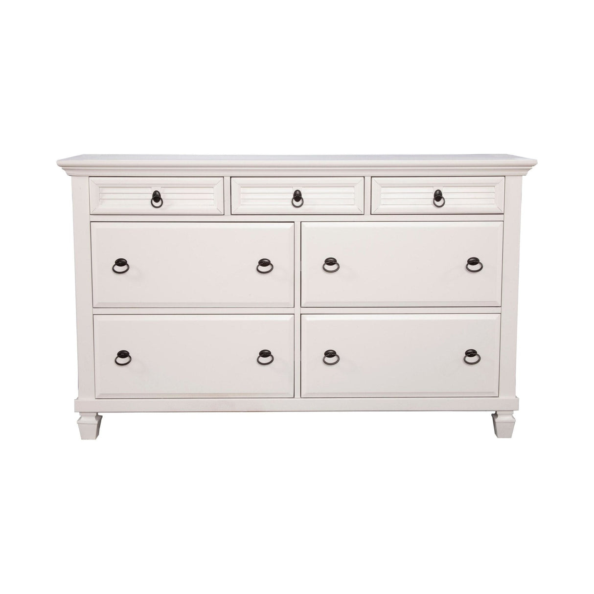 Winchester 7 Drawer Dresser, White