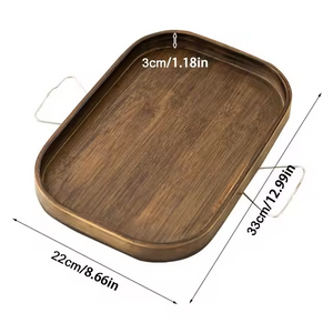 Wooden Armrest Clip Tray