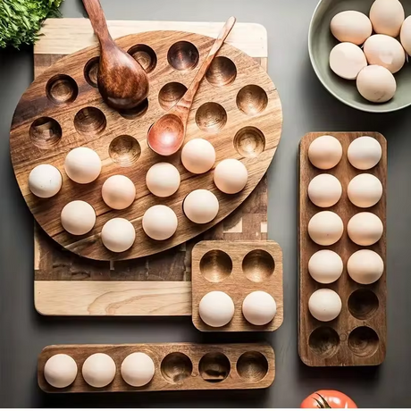 Wooden Egg Organizer