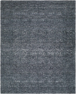 Yadid Black Wool Area Rug
