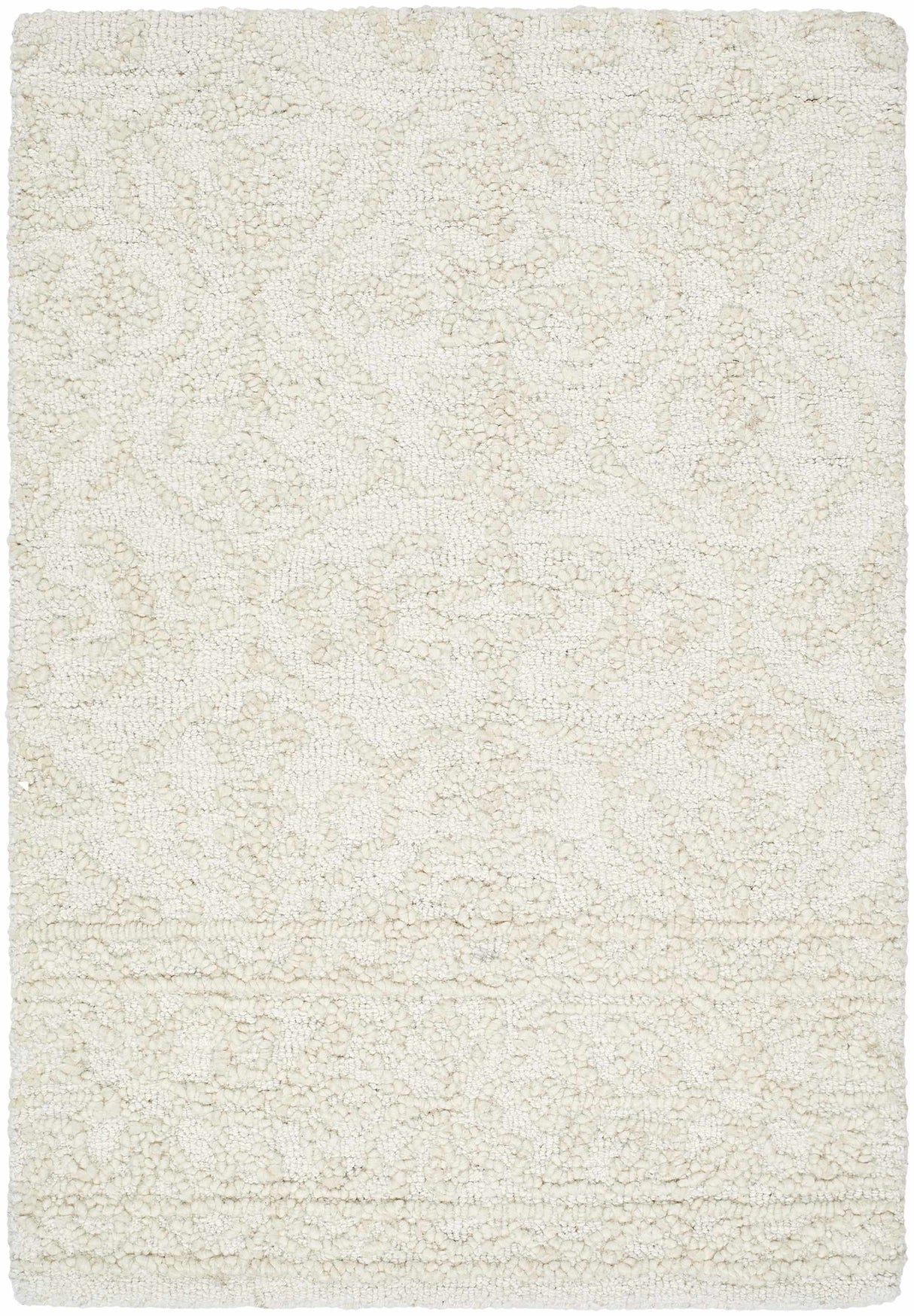 Yadid Cream Wool Area Rug