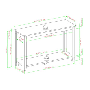 Yara Wooden Sofa Table