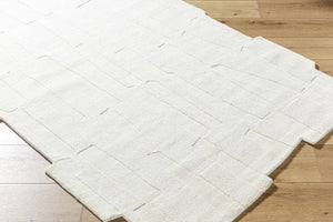 Yonah White Abstract Area Rug