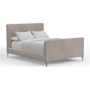 Zaldy Platform Bed, Light Grey