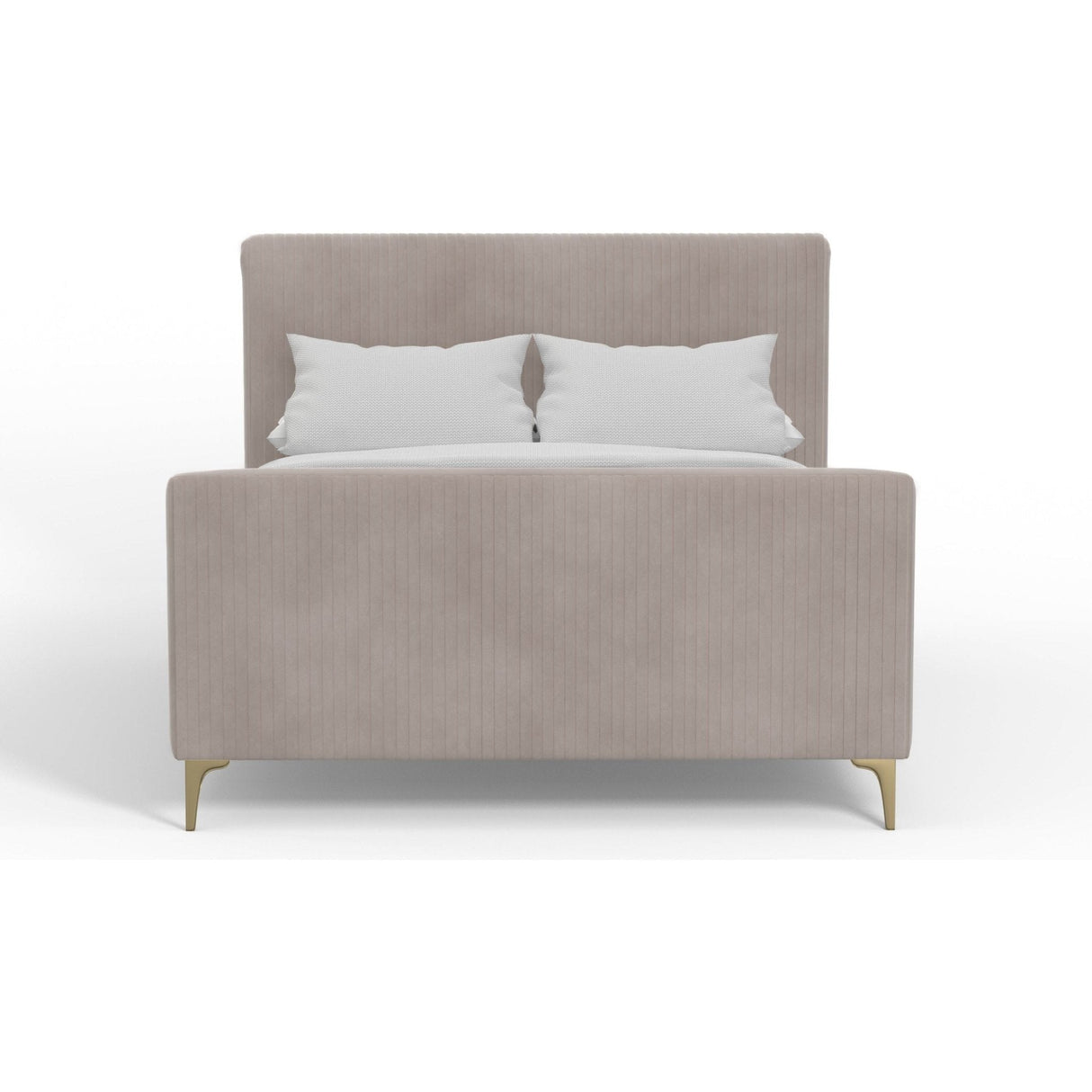 Zaldy Platform Bed, Light Grey