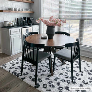 Zhen Black Spots Leopard Rug - Clearance